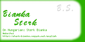 bianka sterk business card